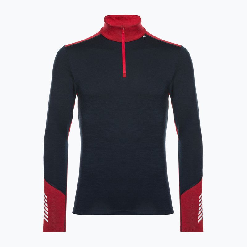 Pánská termální mikina Helly Hansen Lifa Merino Midweight 1/2 Zip tmavě modrá