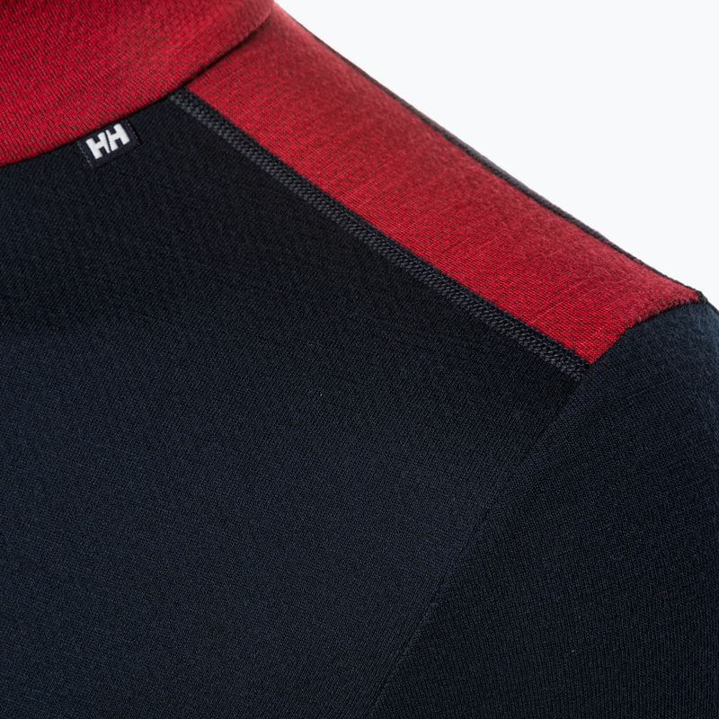 Pánská termální mikina Helly Hansen Lifa Merino Midweight 1/2 Zip tmavě modrá 3