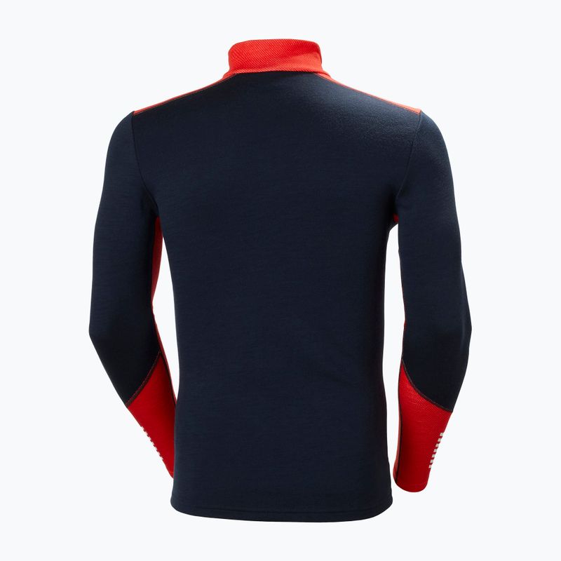 Pánská termální mikina Helly Hansen Lifa Merino Midweight 1/2 Zip tmavě modrá 6