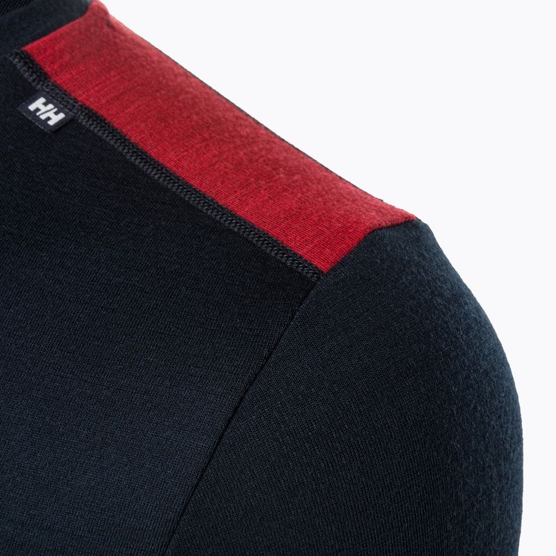 Pánská termoakční mikina Helly Hansen Lifa Merino Midweight Crew navy/598 3