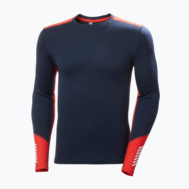 Pánská termoakční mikina Helly Hansen Lifa Merino Midweight Crew navy/598 5