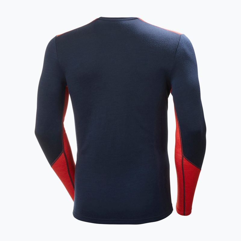 Pánská termoakční mikina Helly Hansen Lifa Merino Midweight Crew navy/598 6
