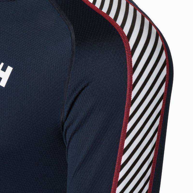Pánská termoakční mikina Helly Hansen Lifa Active Stripe Crew navy 8