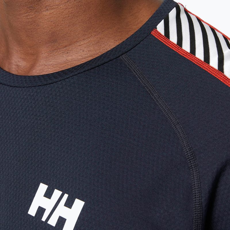 Pánská termoakční mikina Helly Hansen Lifa Active Stripe Crew navy 3