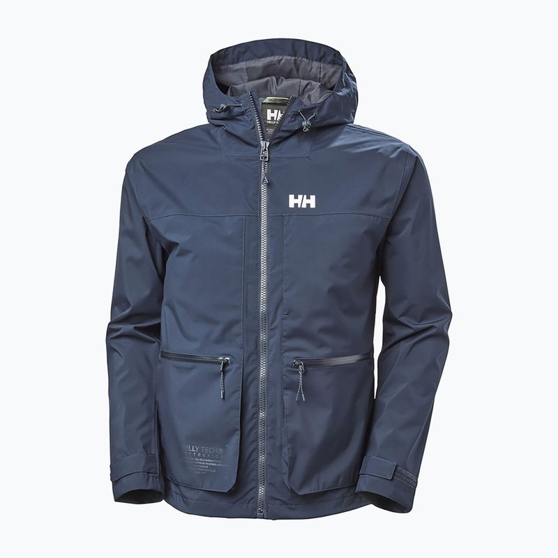 Pánská bunda do deště Helly Hansen Move s kapucí navy blue 53757_597 7