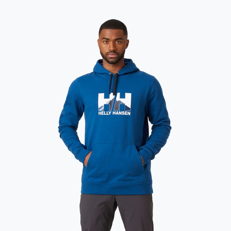 Pánská trekingová mikina Helly Hansen Nord Graphic Pull Over 606 modrá 62975