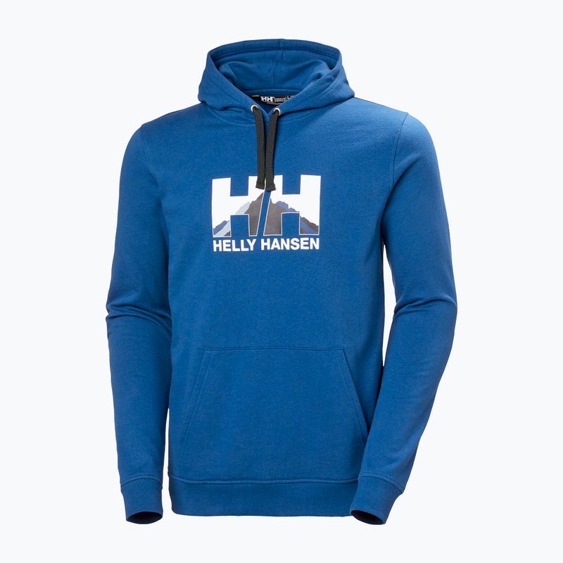 Pánská trekingová mikina Helly Hansen Nord Graphic Pull Over 606 modrá 62975 5