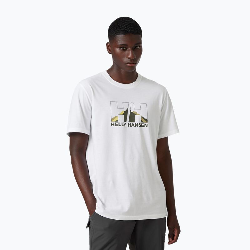 Helly Hansen Nord Graphic pánské trekové tričko bílé 62978_002