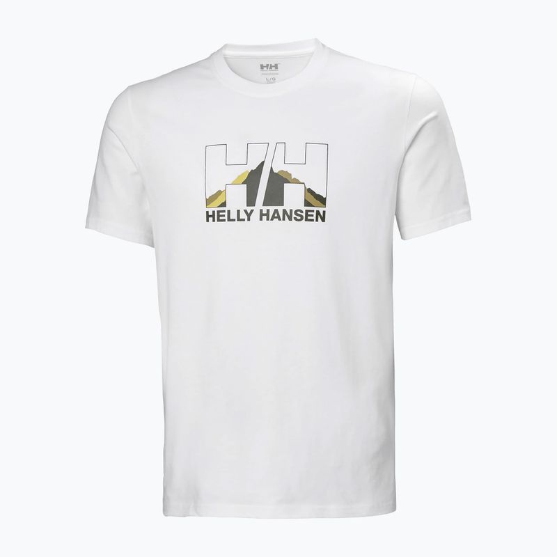 Helly Hansen Nord Graphic pánské trekové tričko bílé 62978_002 4