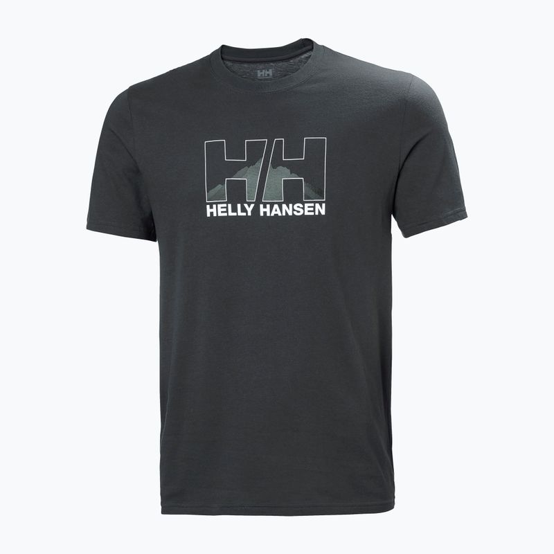 Pánské trekové tričko Helly Hansen Nord Graphic 981 šedé 62978 5
