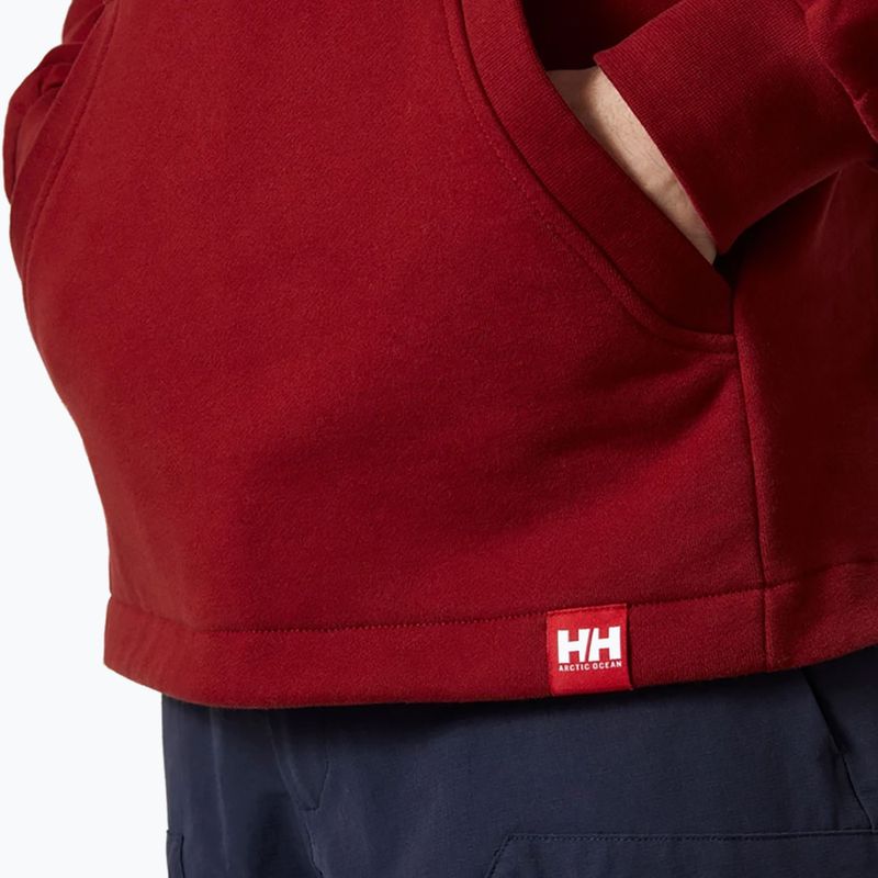 Pánská mikina s kapucí Helly Hansen Arctic Ocean Hoodie vínová 30361_215 4