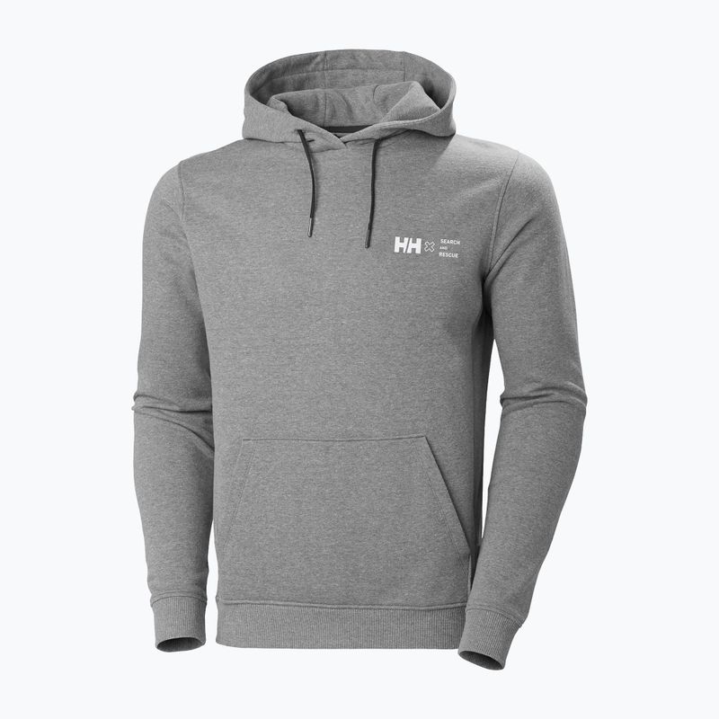 Pánská treková mikina Helly Hansen F2F Organic Cotton 855 šedá 62934