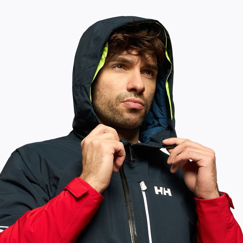 Helly Hansen pánská lyžařská bunda Carv Lifaloft tmavě modrá a červená 65777_597 4