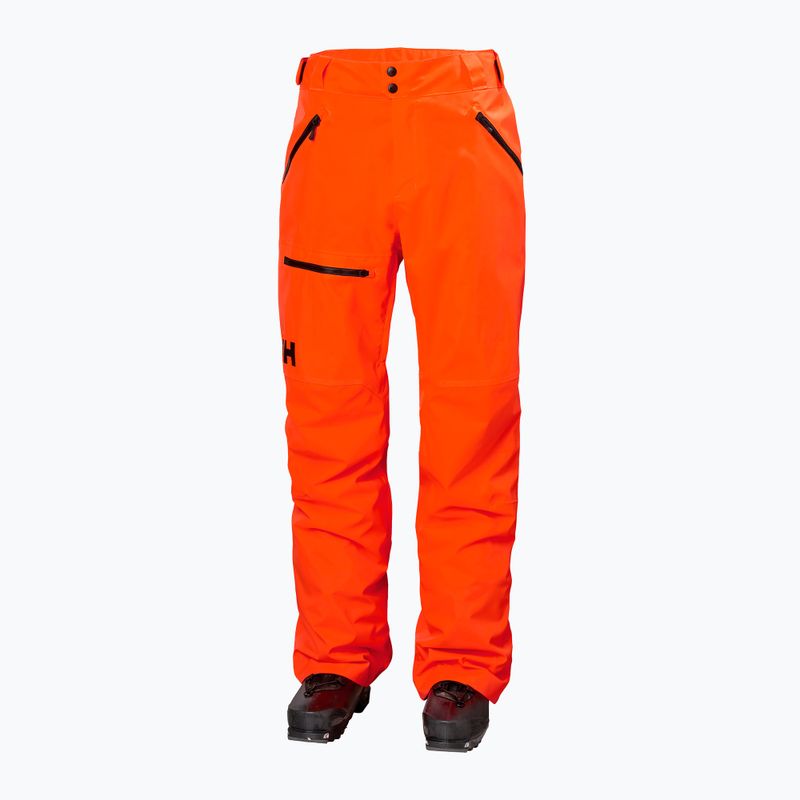 Pánské lyžařské kalhoty Helly Hansen Sogn Cargo neon orange 5