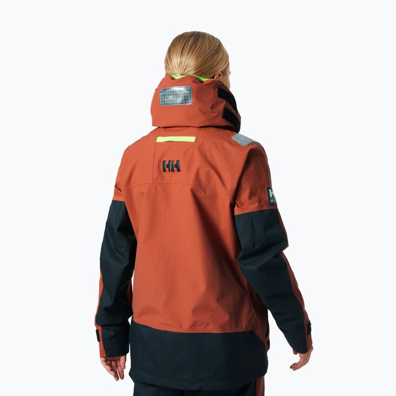 Dámská jachtařská bunda Helly Hansen Skagen Offshore terracotta 2