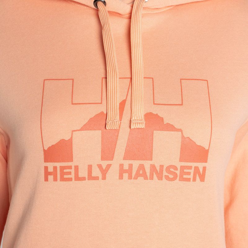 Dámská trekingová mikina Helly Hansen Nord Graphic Pullover Hoodie orange 62981_058 7