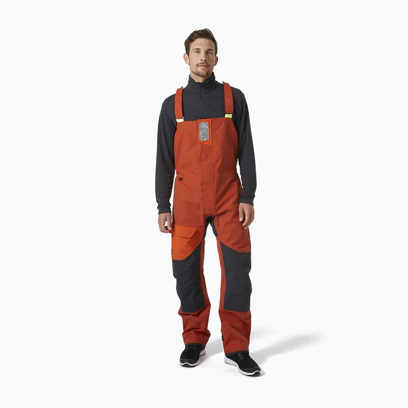 Helly Hansen pánské plachetnicové kalhoty Newport Coastal Bib red 34267_308