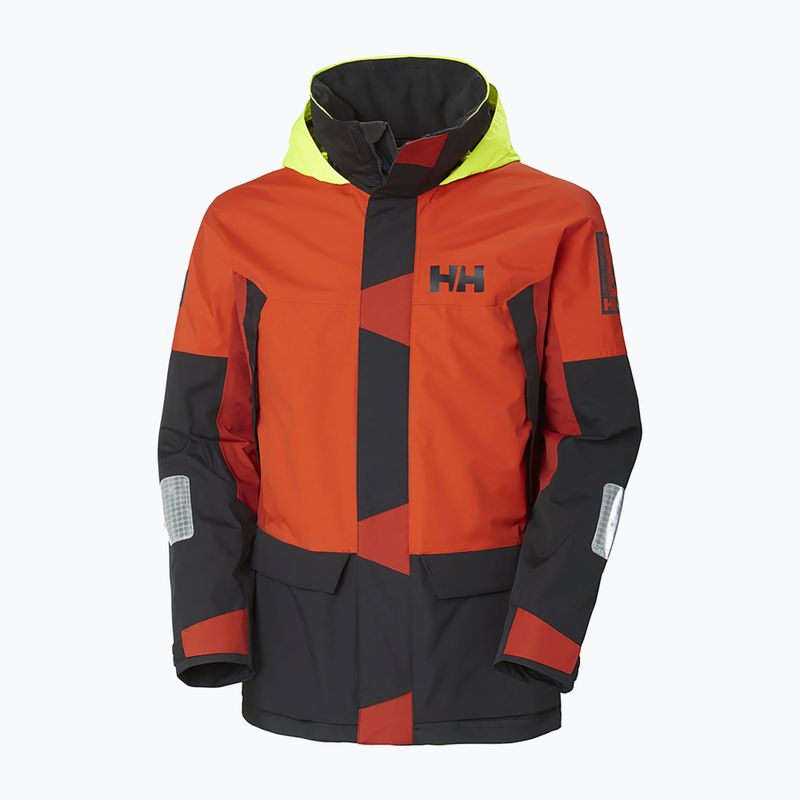 Pánská jachtařská bunda Helly Hansen Newport Coastal patrol orange 7