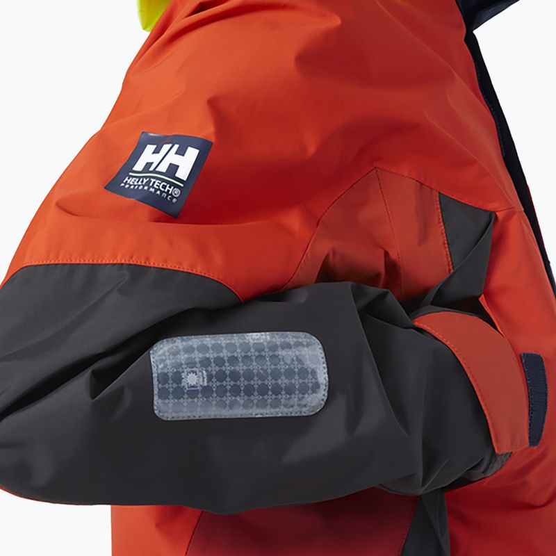Pánská jachtařská bunda Helly Hansen Newport Coastal patrol orange 4
