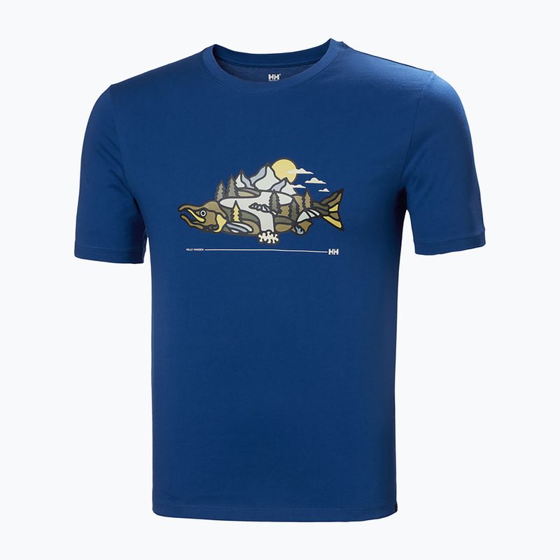 Helly Hansen pánské trekové tričko F2F Organic Cotton 2.0 modré 63340_606 5