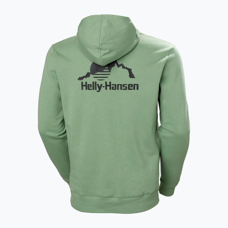 Pánská mikina Helly Hansen Yu Hoodie 2.0 jade 2.0 sunburst 2