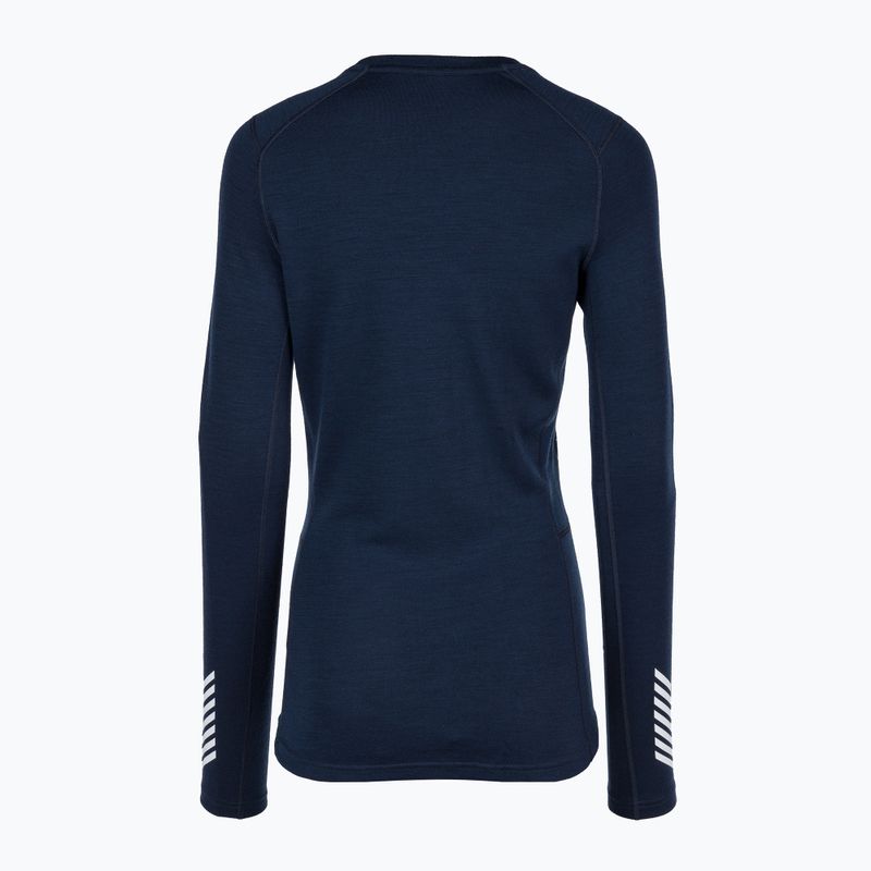 Dámská termoakční mikina Helly Hansen Lifa Merino Midweight Graphic Crew navy star pixel 6