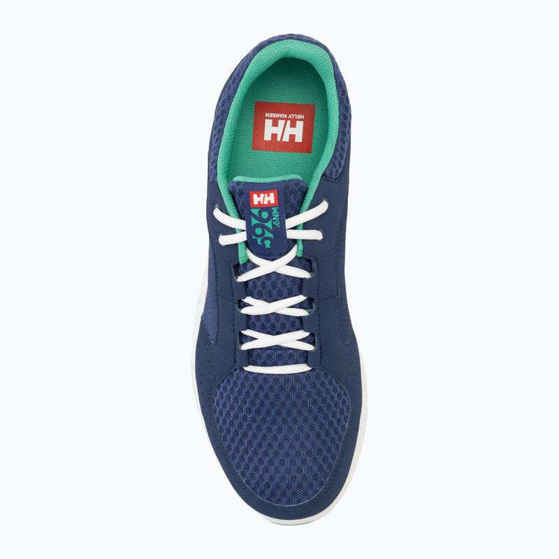 Pánské jachtařské boty Helly Hansen Ahiga V4 Hydropower ocean/bright green 5