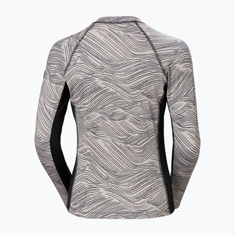 Dámské plavecké tričko longsleeve Helly Hansen Waterwear Rashguard pink cloud wave 7