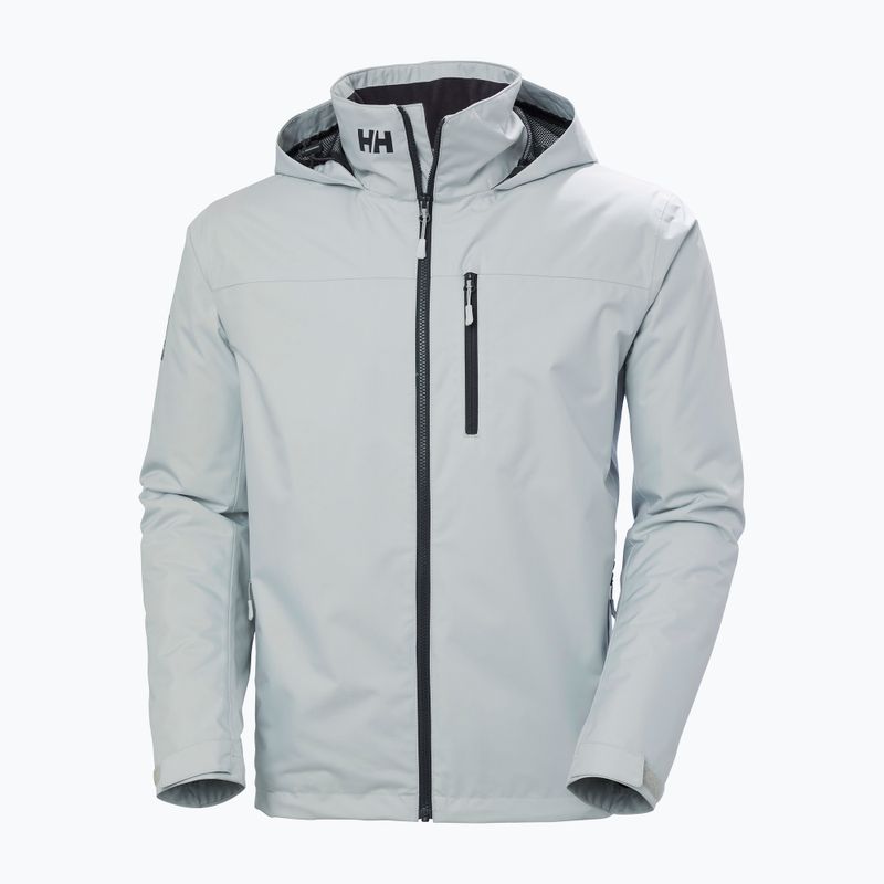 Pánská jachtařská bunda Helly Hansen Crew Hooded Midlayer 2 grey fog