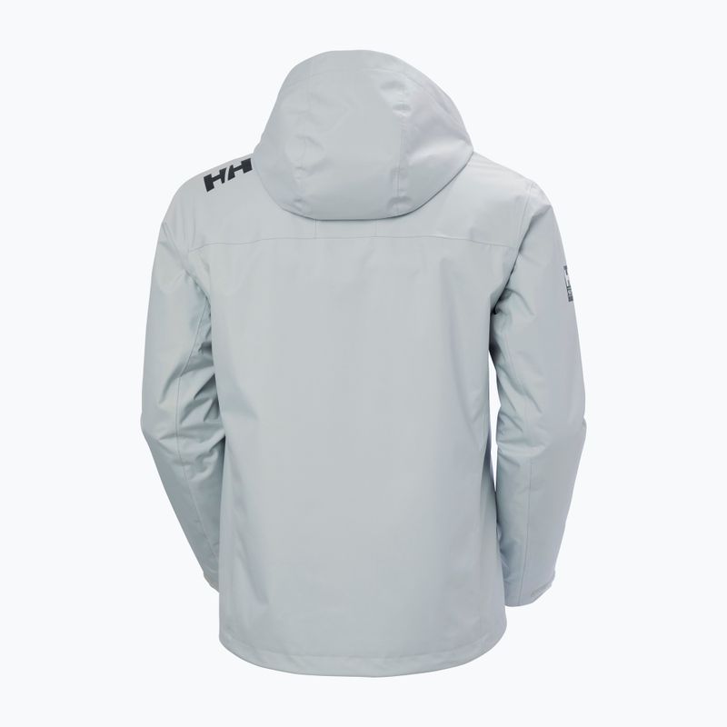 Pánská jachtařská bunda Helly Hansen Crew Hooded Midlayer 2 grey fog 2