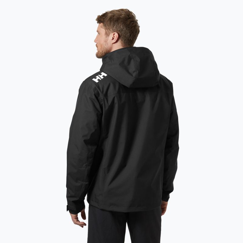 Pánská jachtařská bunda Helly Hansen Crew Hooded Midlayer 2 black 2