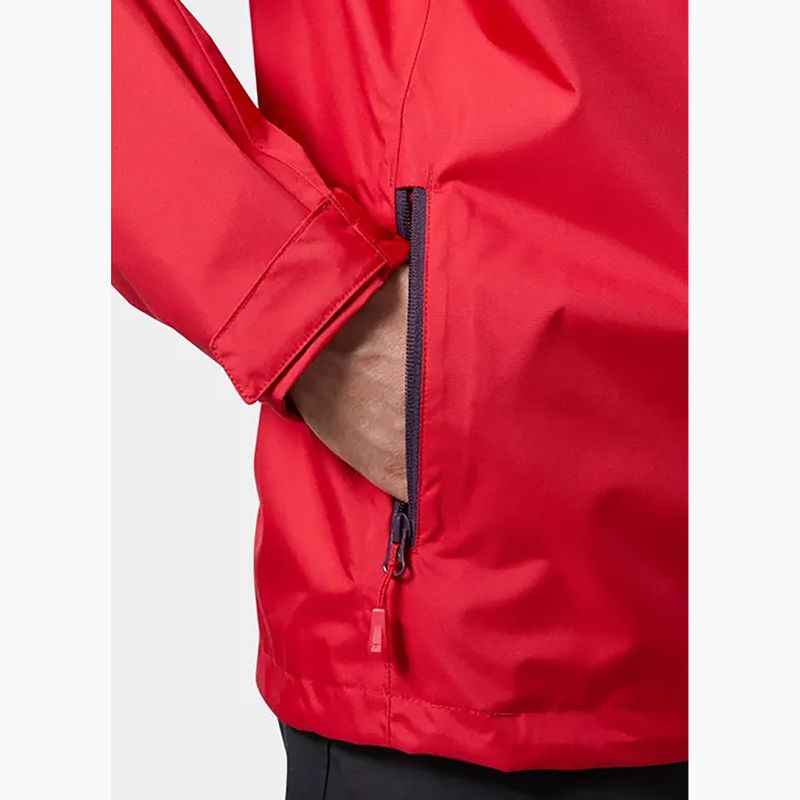 Pánská jachtařská bunda Helly Hansen Crew Hooded 2.0 red 4