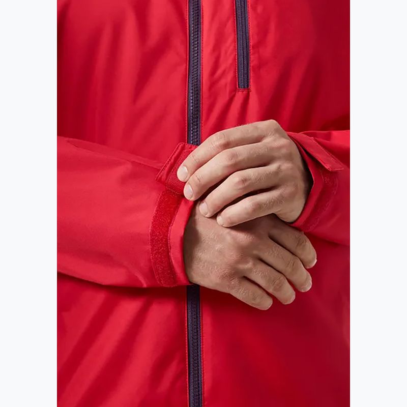 Pánská jachtařská bunda Helly Hansen Crew Hooded 2.0 red 5