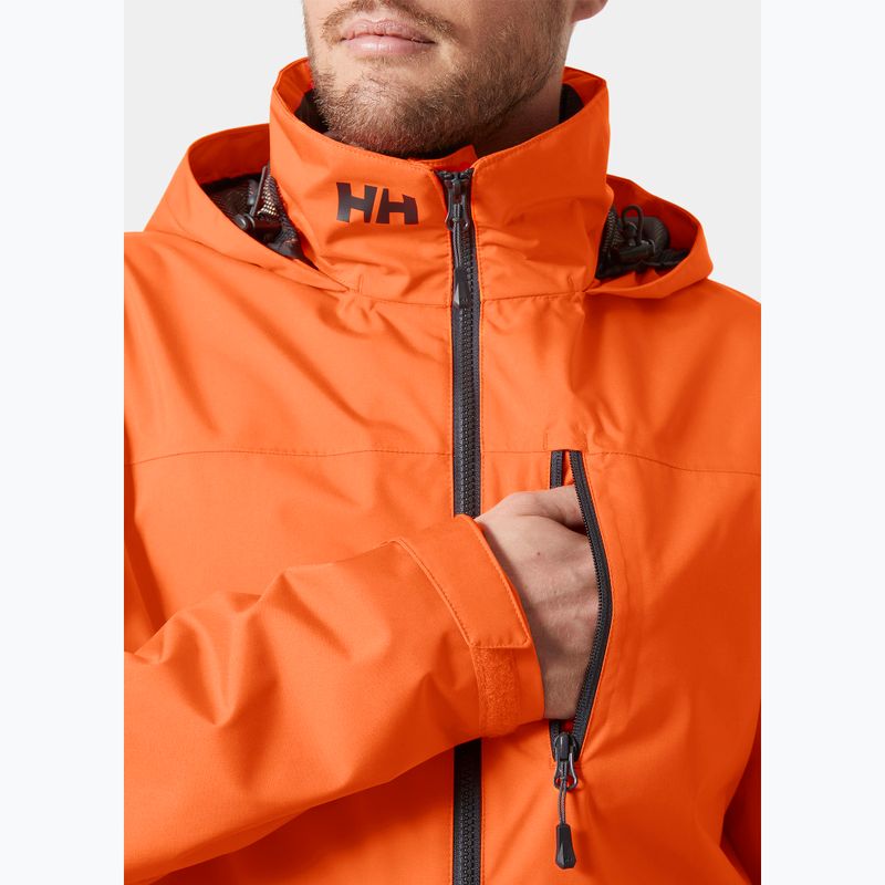 Pánská jachtařská bunda Helly Hansen Crew Hooded 2.0 flame 5