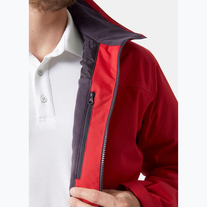 Pánská jachtařská bunda Helly Hansen Crew Midlayer 2 red 4