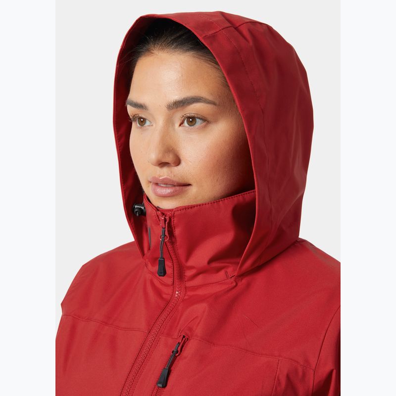 Dámská jachtařská bunda Helly Hansen Crew Hooded 2.0 red 3