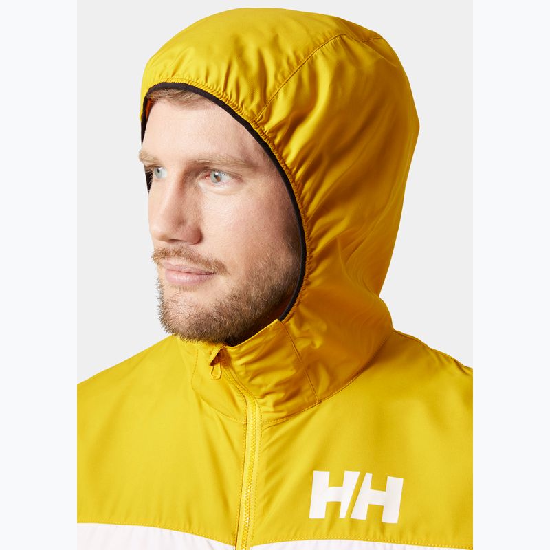 Pánská jachtařská bunda  Helly Hansen Salt Striped Windbreaker gold rush 3