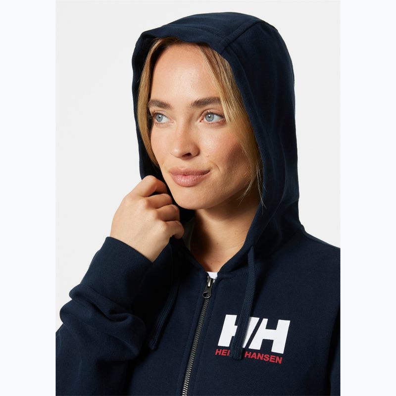 Dámská mikina Helly Hansen HH Logo Full Zip Hoodie 2.0 navy 3