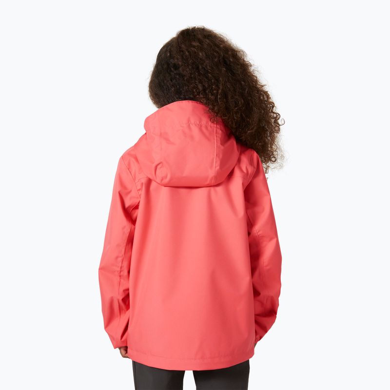 Dětská jachtařská bunda Helly Hansen Crew Hooded JR sunset pink 2