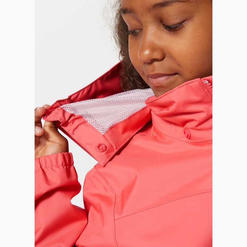 Dětská jachtařská bunda Helly Hansen Crew Hooded JR sunset pink 4