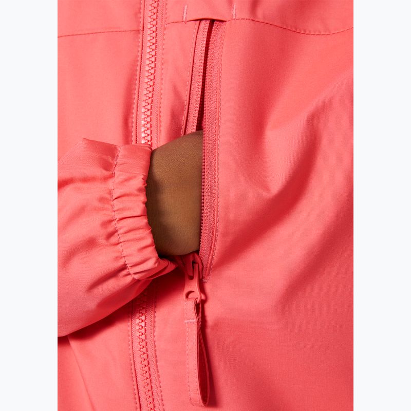 Dětská jachtařská bunda Helly Hansen Crew Hooded JR sunset pink 5