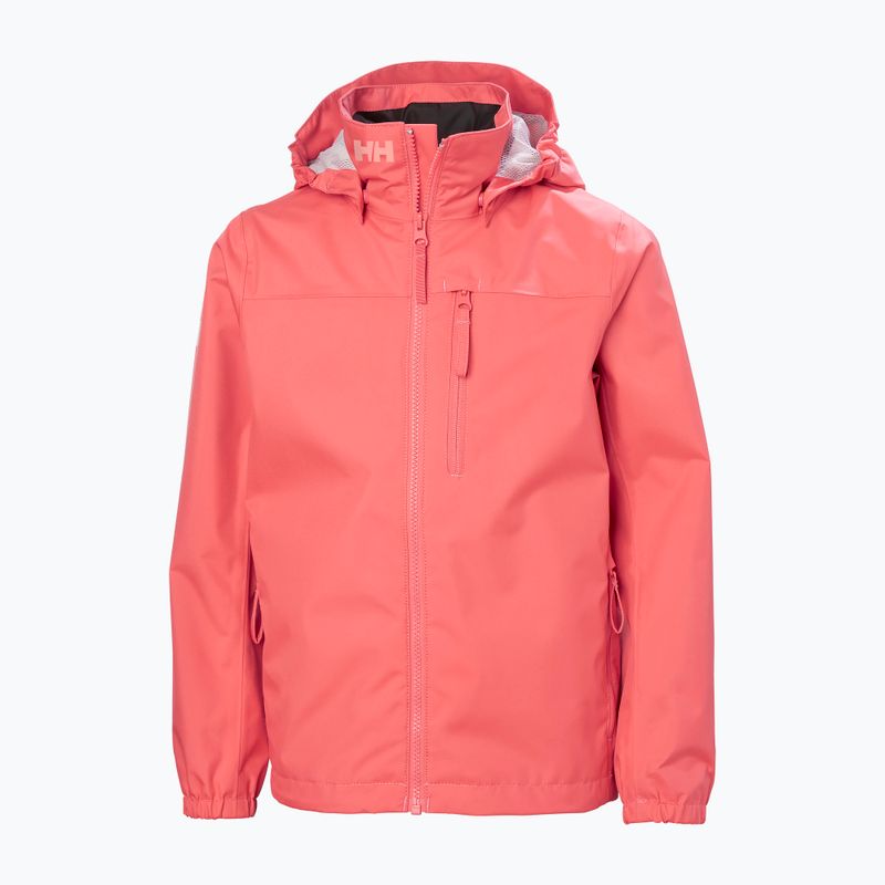 Dětská jachtařská bunda Helly Hansen Crew Hooded JR sunset pink 6