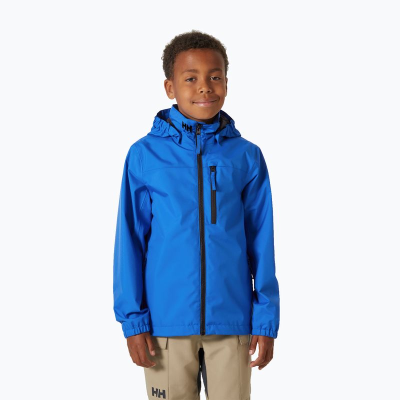 Dětská jachtařská bunda Helly Hansen Crew Hooded JR cobalt 2.0