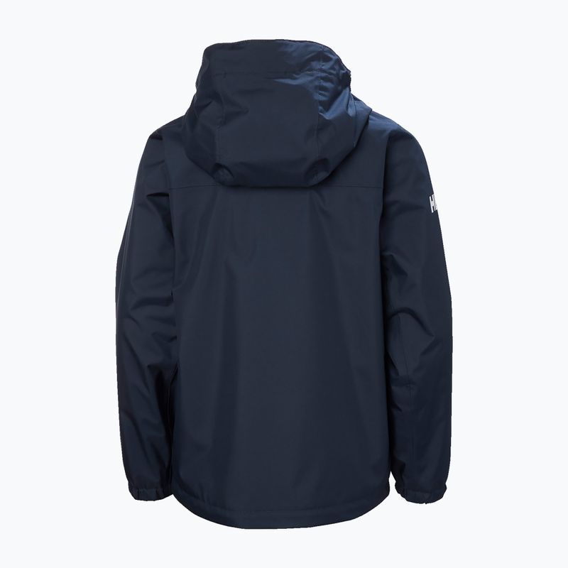 Dětská jachtařská bunda Helly Hansen Crew Hooded JR navy 2