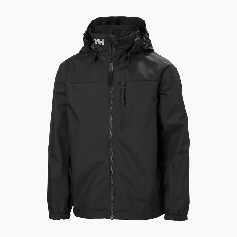 Dětská jachtařská bunda Helly Hansen Crew Hooded JR black 7