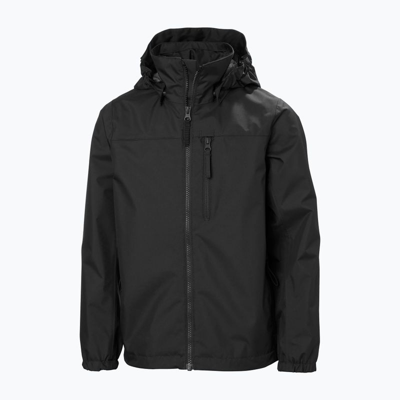 Dětská jachtařská bunda Helly Hansen Crew Hooded JR black 8