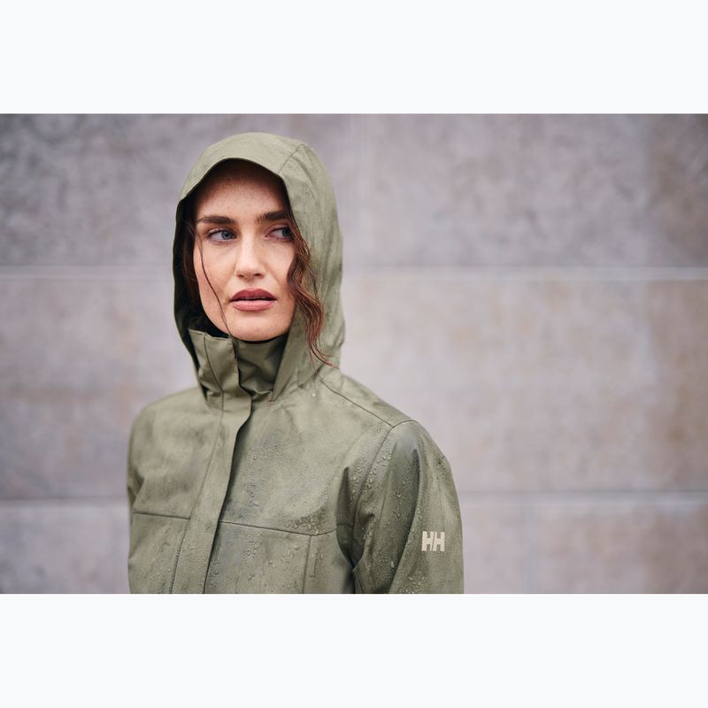 Dámský kabát Helly Hansen Aden Long Coat lav green 9