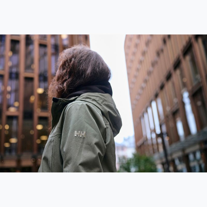 Dámský kabát Helly Hansen Aden Long Coat lav green 10