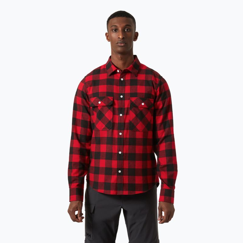 Pánská košile Helly Hansen Lokka Organic Flannel red buffalo check