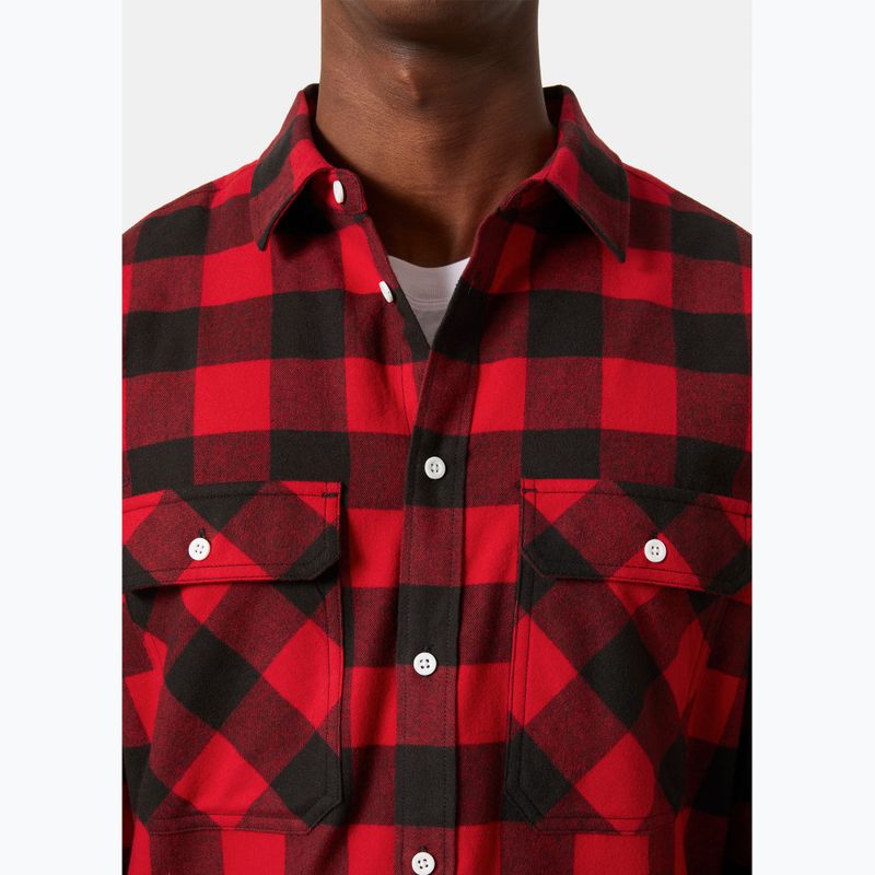 Pánská košile Helly Hansen Lokka Organic Flannel red buffalo check 3